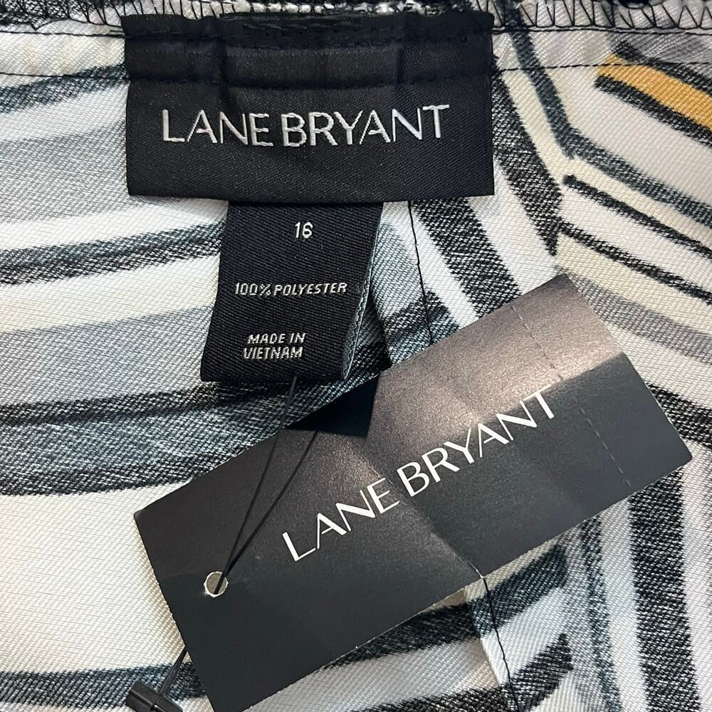 NWT Lane Bryant Women A-Line Skirts Abstract Printed size 16 Zipper Casual Party - Picture 5 of 11